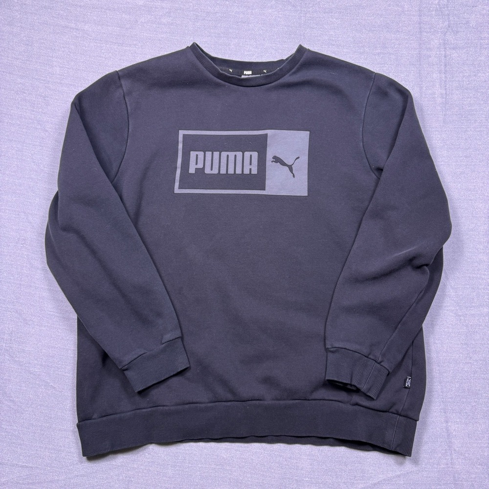 Puma Women's‎ XL Black Crewneck Sweatshirt Long Sleeve Logo Pullover